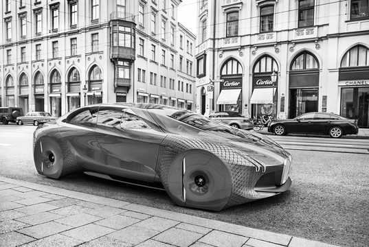 Fram/Sida av BMW Vision Next 100 Years Concept Concept, 2016 