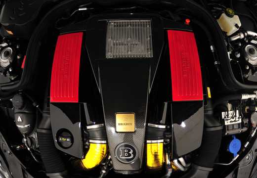 Engine compartment  of Brabus CLS 720 B63S Shooting Brake , 730hp, 2013 