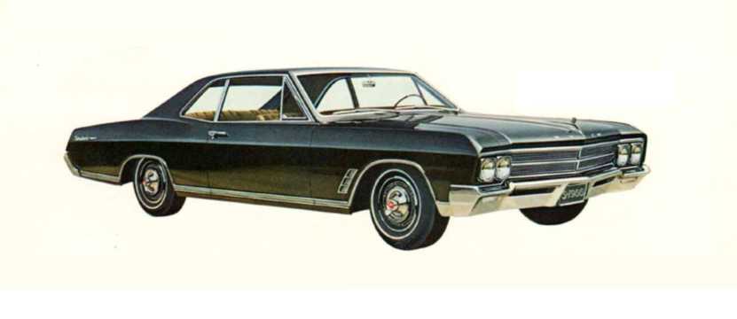 Front/Side  of Buick Skylark Thin-Pillar Coupé 1966 