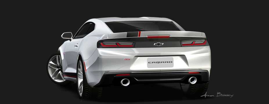 Back/Side of Chevrolet Camaro Performance Concept Concept, 2015 