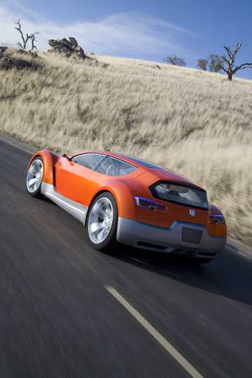 Back/Side of Dodge ZEO 64 kWh, 272hp, 2008 