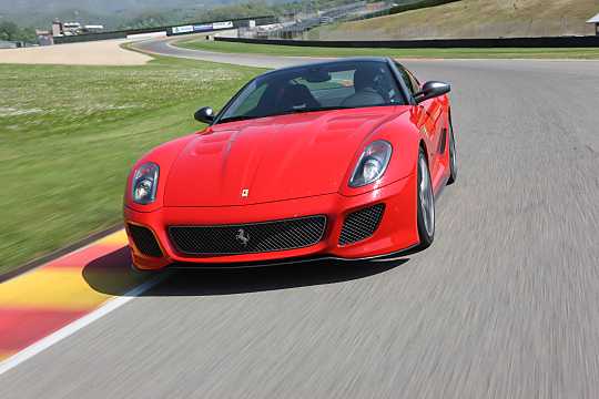 Front/Side  of Ferrari 599 GTO 6.0 V12 Sequential, 670hp, 2010 