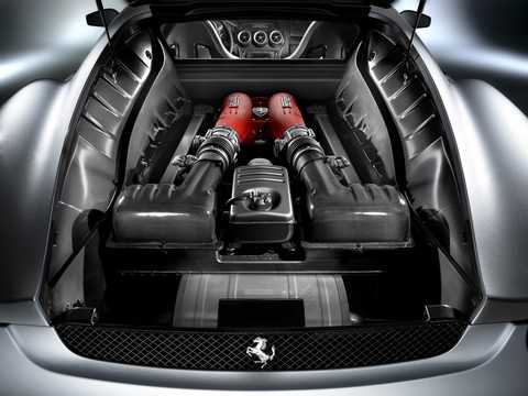 Engine compartment  of Ferrari F430 2007 