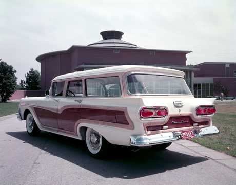 Bak/Sida av Ford Country Squire 1958 