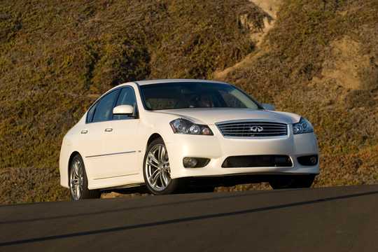 Front/Side  of Infiniti M45 4.5 V8 Automatic, 329hp, 2009 