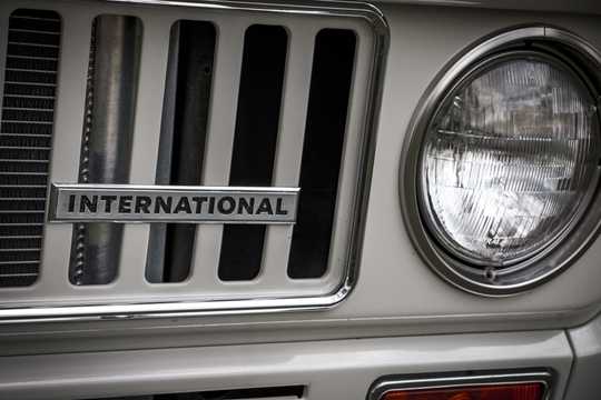 Close-up of International Harvester Scout 5.7 4x4 Automatic, 146hp, 1973 