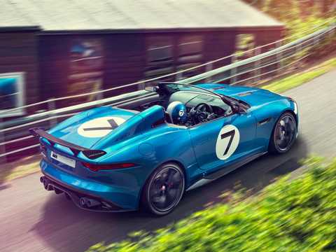 Back/Side of Jaguar Project 7 5.0 V8 Automatic, 558hp, 2013 