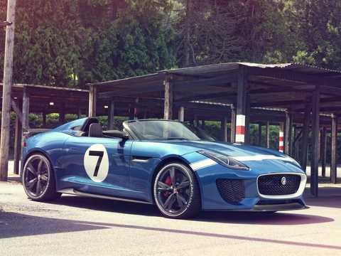 Front/Side  of Jaguar Project 7 5.0 V8 Automatic, 558hp, 2013 