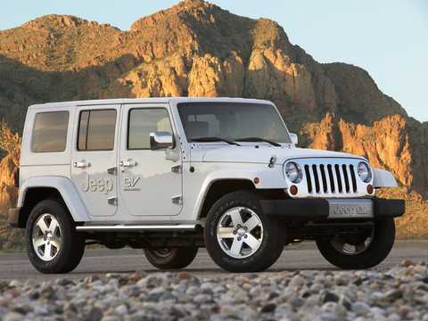 Front/Side  of Jeep EV Electric Concept, 272hp, 2008 