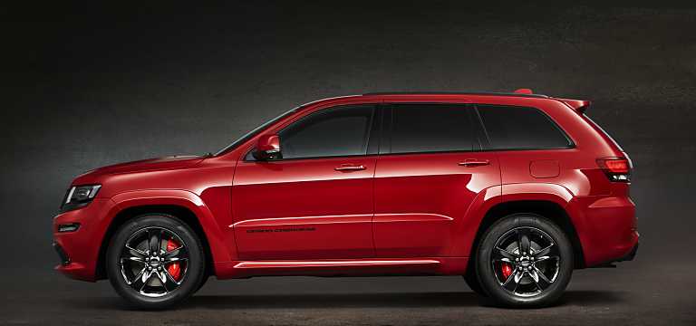 Side  of Jeep Grand Cherokee SRT 6.4 V8 4WD Automatic, 468hp, 2015 