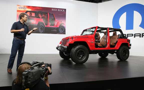Front/Side  of Jeep Wrangler Red Rock Concept Concept, 2015 