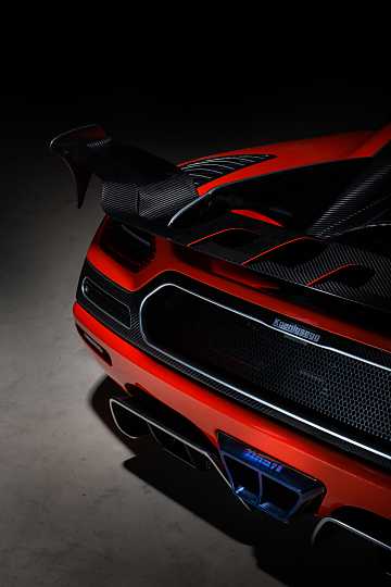 Close-up of Koenigsegg Agera One of 1 5.0 V8 DCT, 1360hp, 2015 