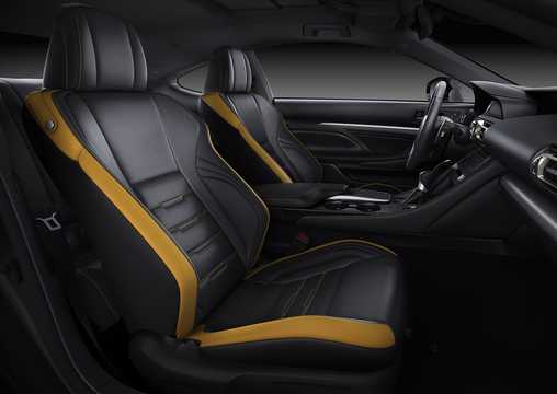 Interior of Lexus RC 350 3.5 V6 Automatic, 318hp, 2019 