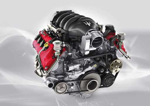 Engine compartment  of Maserati GranTurismo S MC-Shift, 439hp, 2009 