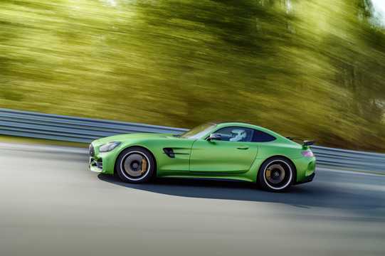 Front/Side  of Mercedes-Benz AMG GT R , 585hp, 2018 