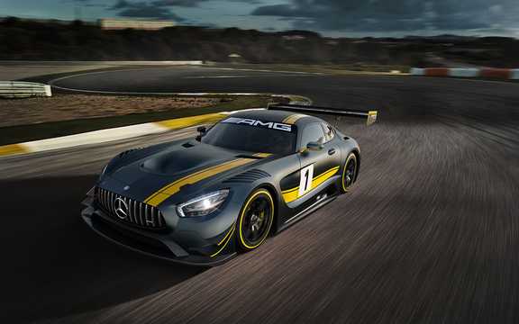 Front/Side  of Mercedes-Benz AMG GT3 Sequential, 507hp, 2015 