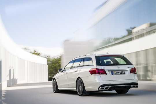 Back/Side of Mercedes-Benz E 63 AMG T S 4MATIC , 585hp, 2014 