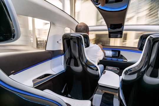 Interior of Mercedes-Benz Generation EQ 70 kWh, 408hp, 2016 