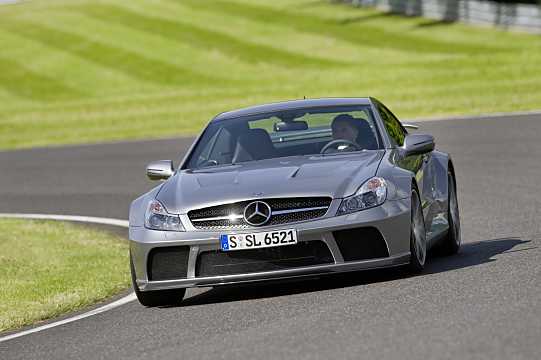 Front/Side  of Mercedes-Benz SL 65 AMG Black Series AMG-SpeedShift Plus 5G-Tronic, 670hp, 2008 