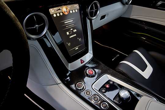 Interior of Mercedes-Benz SLS AMG Coupé Electric Drive, 751hp, 2014 