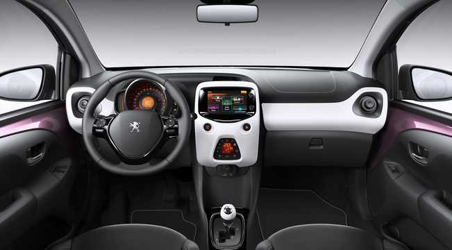 Interior of Peugeot 108 5-door 1st Generation 