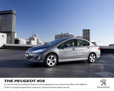 Fram/Sida av Peugeot 408 2010 