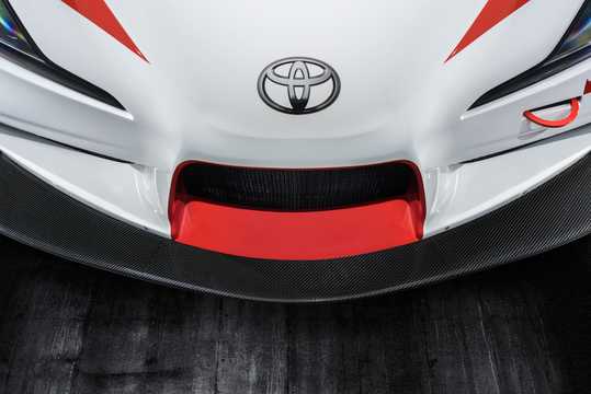 Närbild av Toyota GR Supra Racing Concept Concept, 2018 
