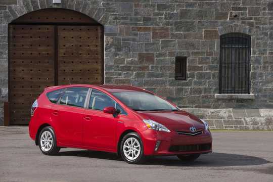 Front/Side  of Toyota Prius+ Hybrid CVT, 136hp, 2012 