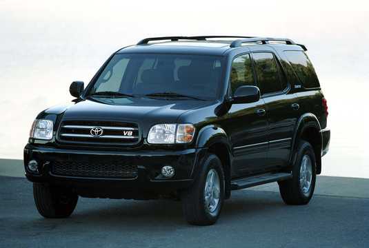 Front/Side  of Toyota Sequoia 4.7 V8 4WD Automatic, 243hp, 2003 