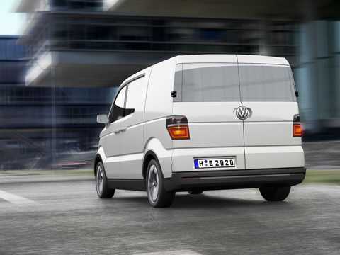Back/Side of Volkswagen e-Co-Motion Electric, 115hp, 2013 