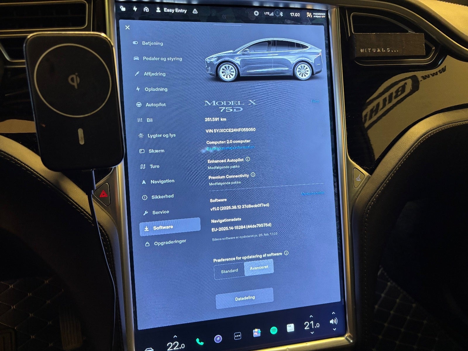 Tesla Model X 75D, 525hk, 2017