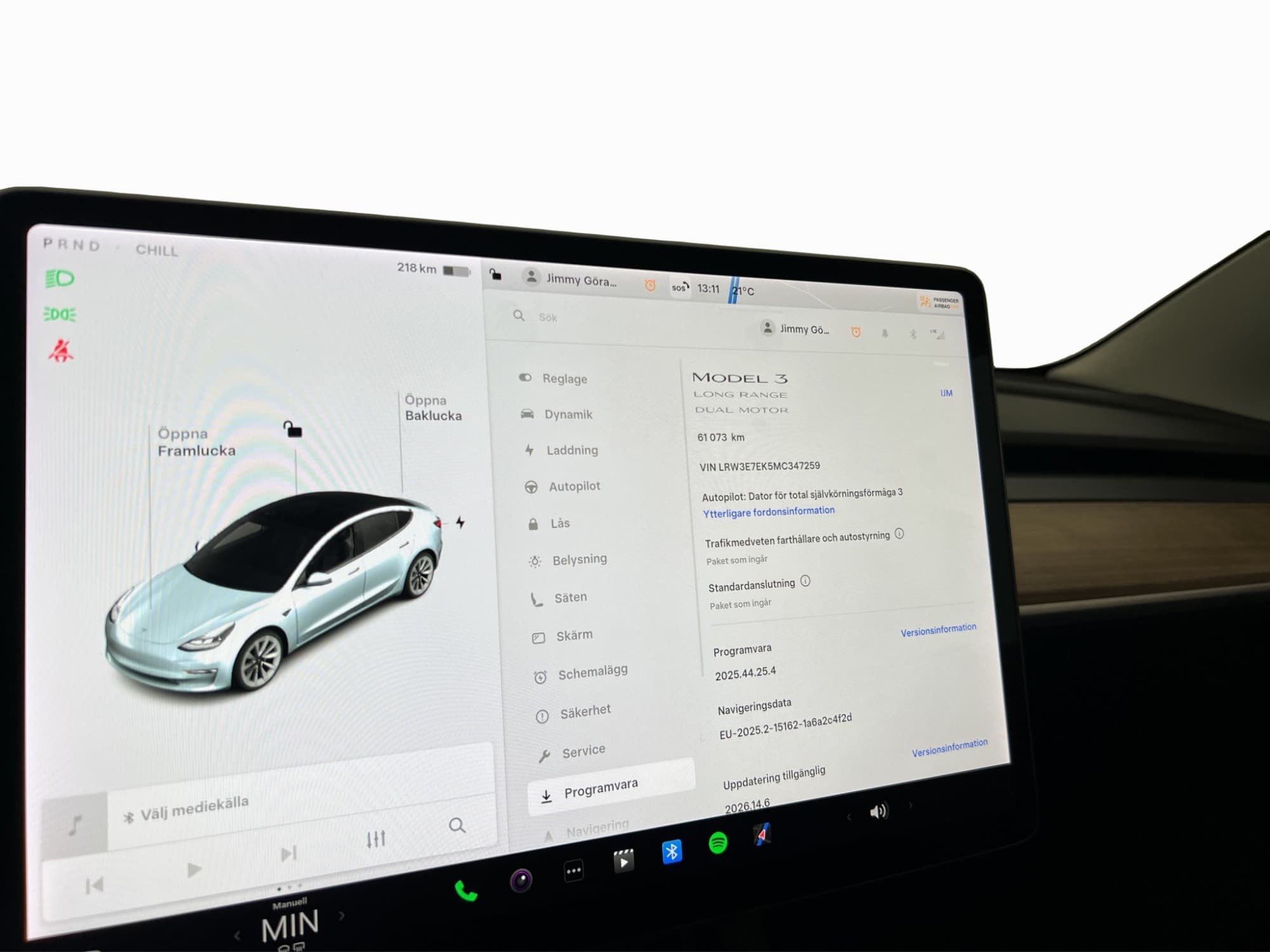 Tesla Model 3 Long Range AWD, 498ps, 2021