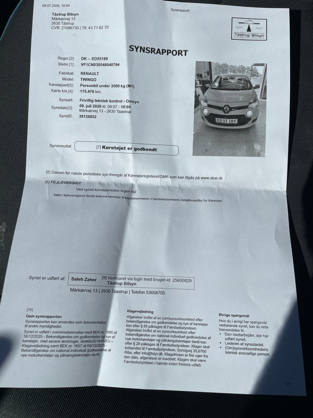 Renault Twingo 1.5 dCi Manual, 5-trins, 75ps, 2012