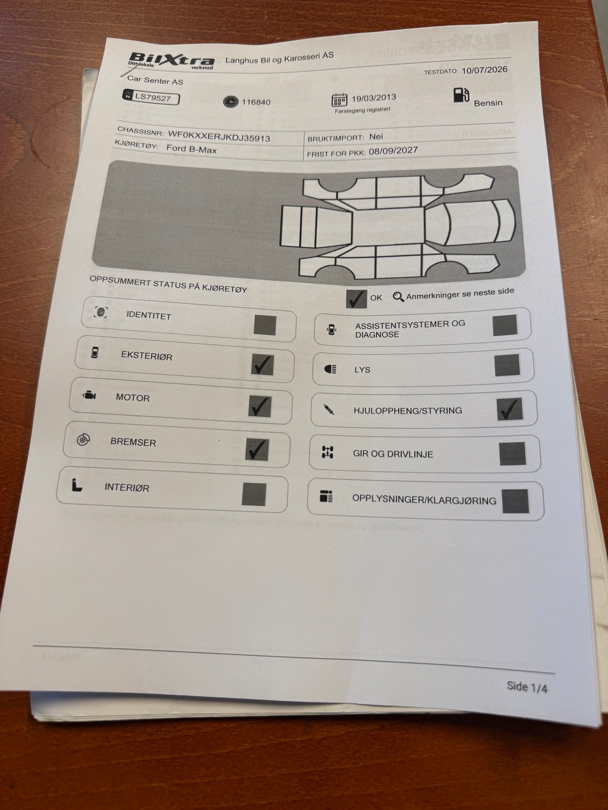 Ford B-Max 1.0 EcoBoost Manual, 100hp, 2013