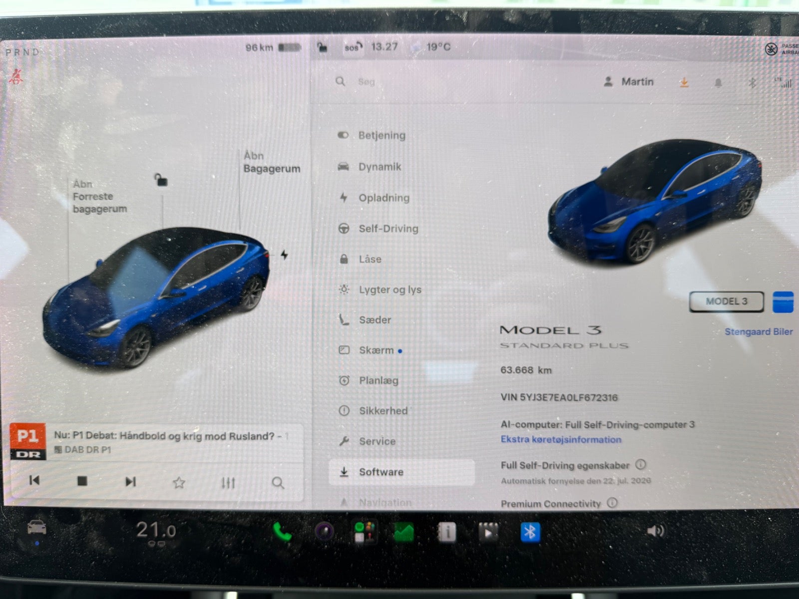 Tesla Model 3 Standard Range Plus, 325hk, 2020