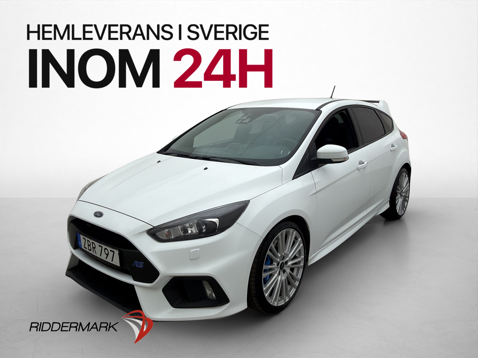 Ford Focus RS Manuell, 6-trinn, 350hk, 2018