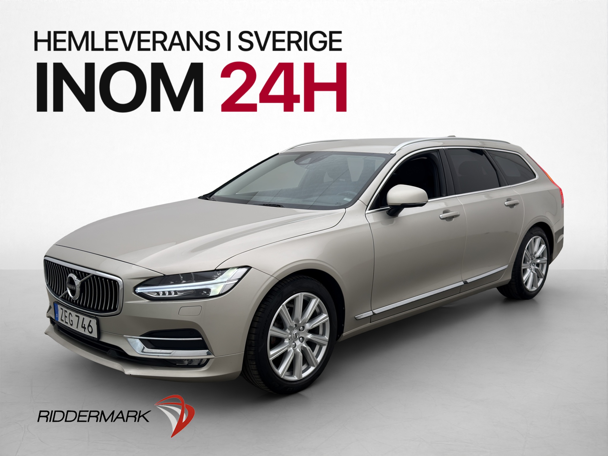 Volvo V90 D4 Geartronic, 8-trinn, 190hk, 2018