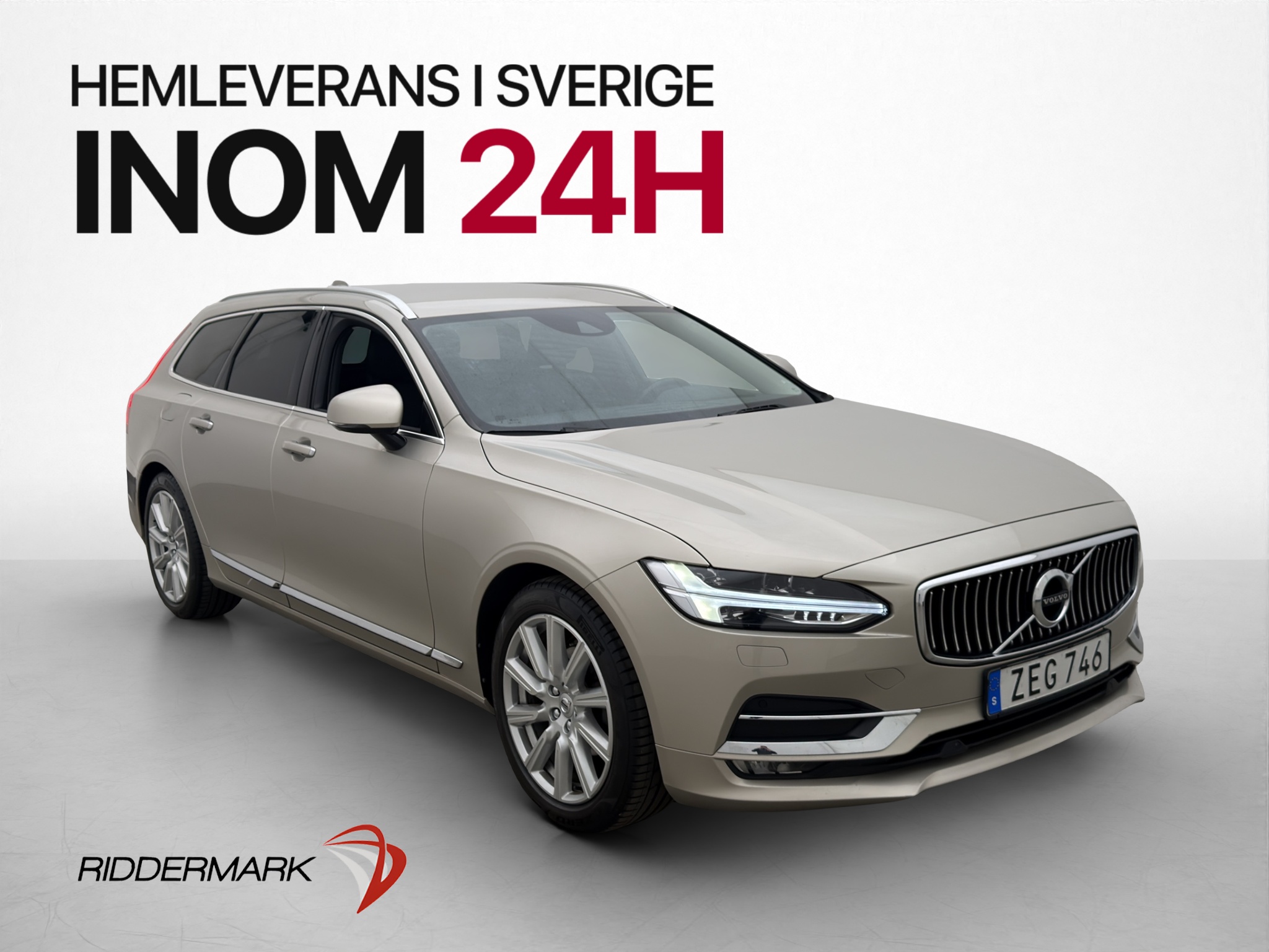 Volvo V90 D4 Geartronic, 8-trinn, 190hk, 2018
