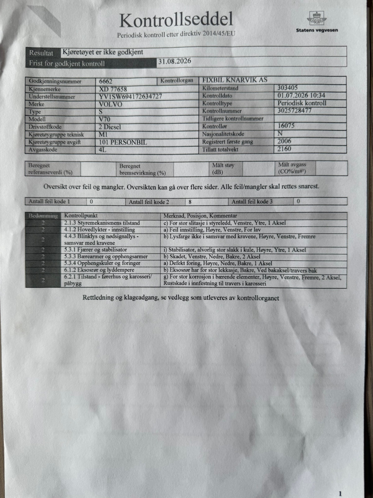 Volvo V70 2.4D Manual, 163hp, 2007