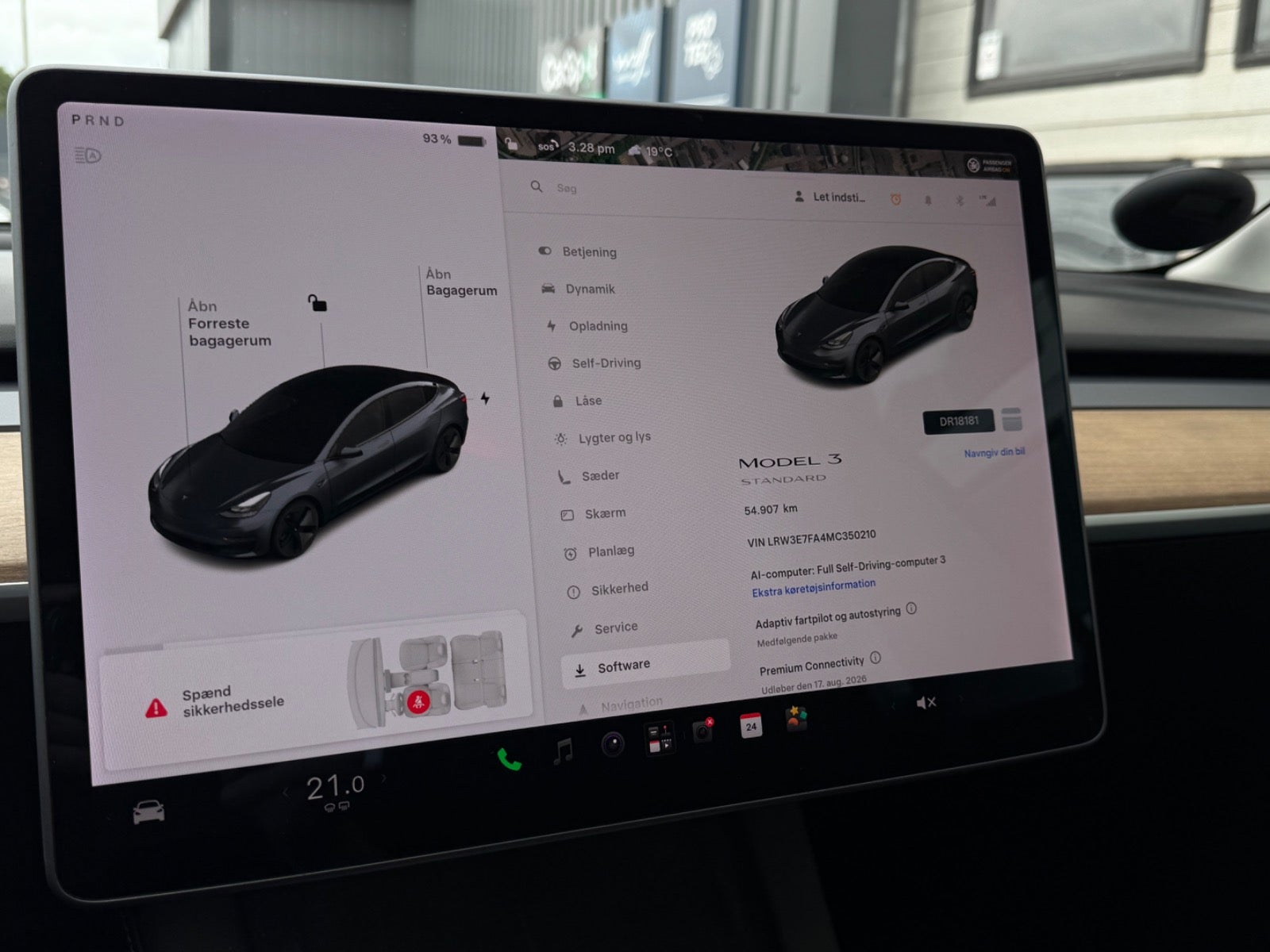 Tesla Model 3 Standard Range Plus, 325hk, 2021