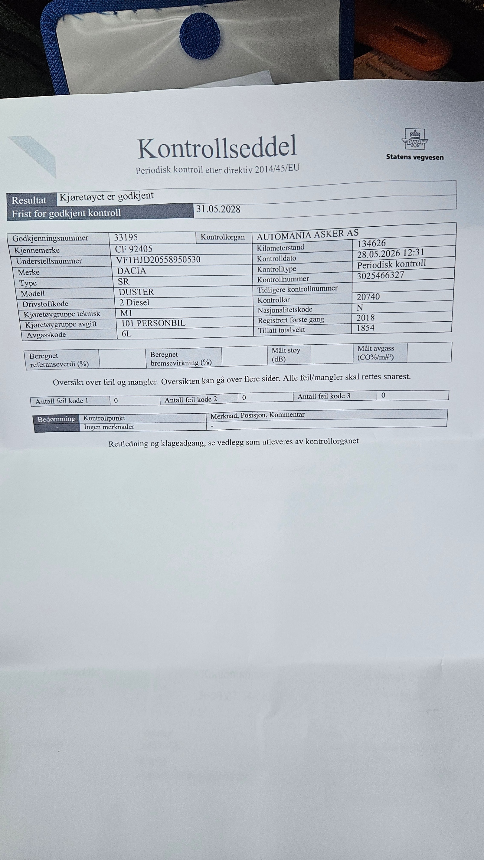 Dacia Duster 1.5 dCi EDC, 6-trins, 109ps, 2018