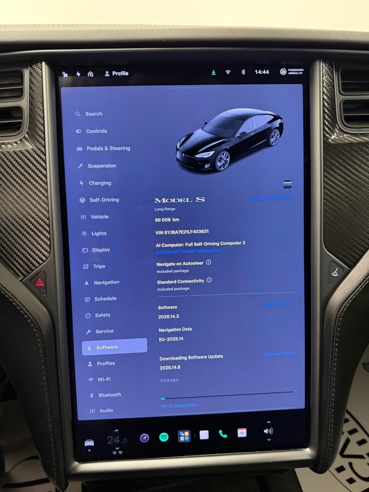 Tesla Model S Long Range AWD, 423hp, 2020