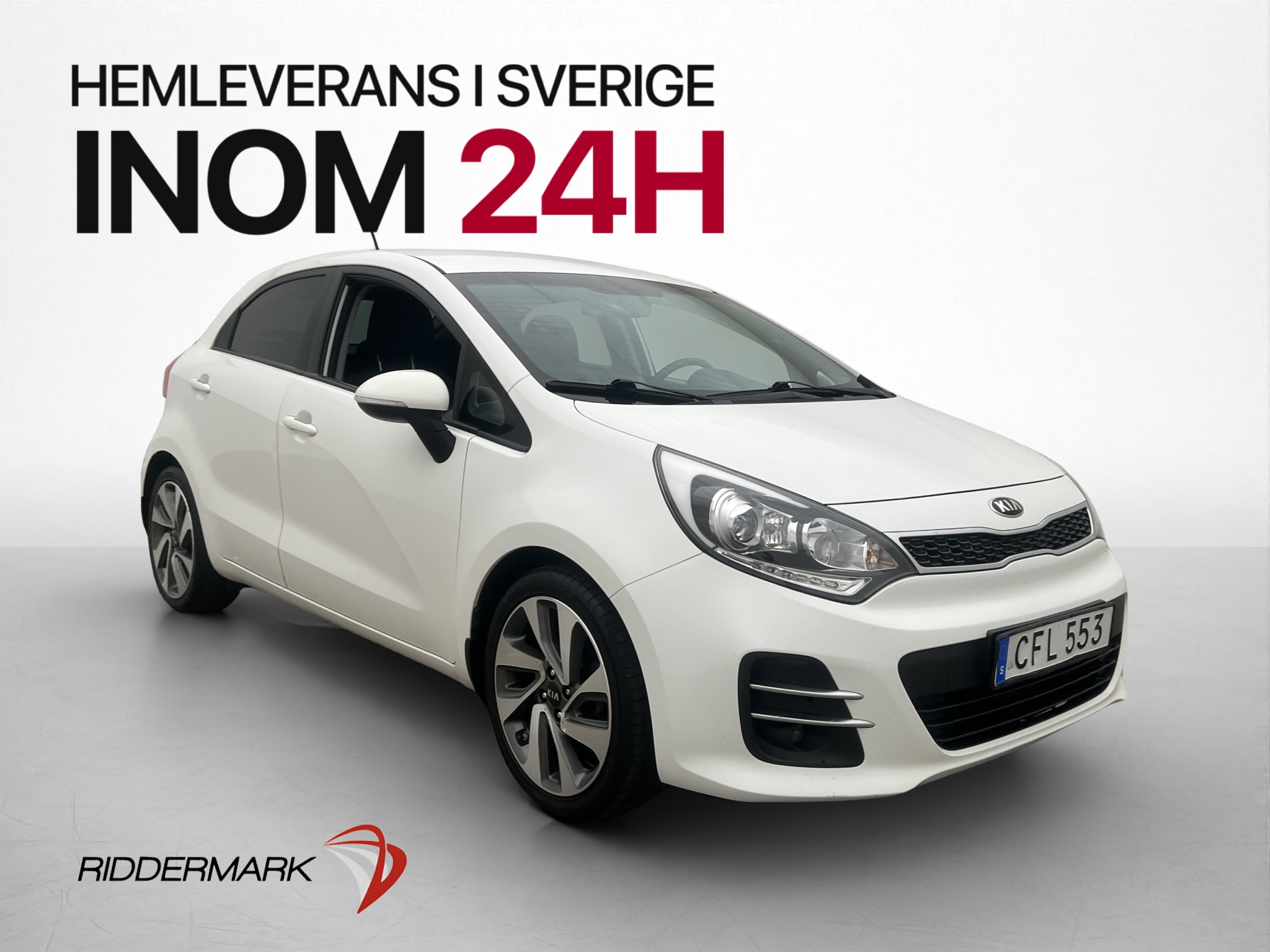 Kia Rio 5-door 1.2 CVVT Manual, 5-trins, 84ps, 2016