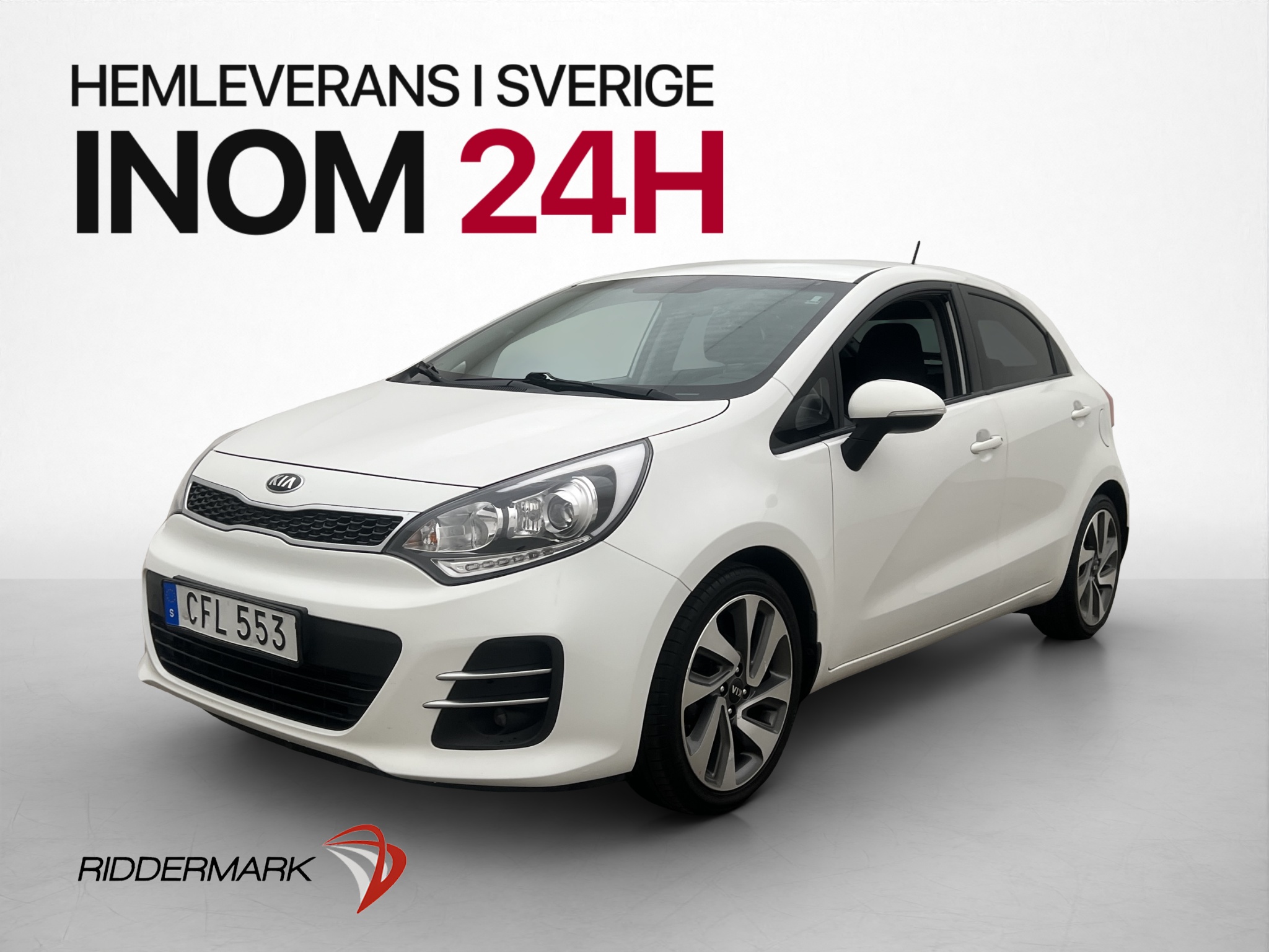 Kia Rio 5-door 1.2 CVVT Manual, 5-trins, 84ps, 2016
