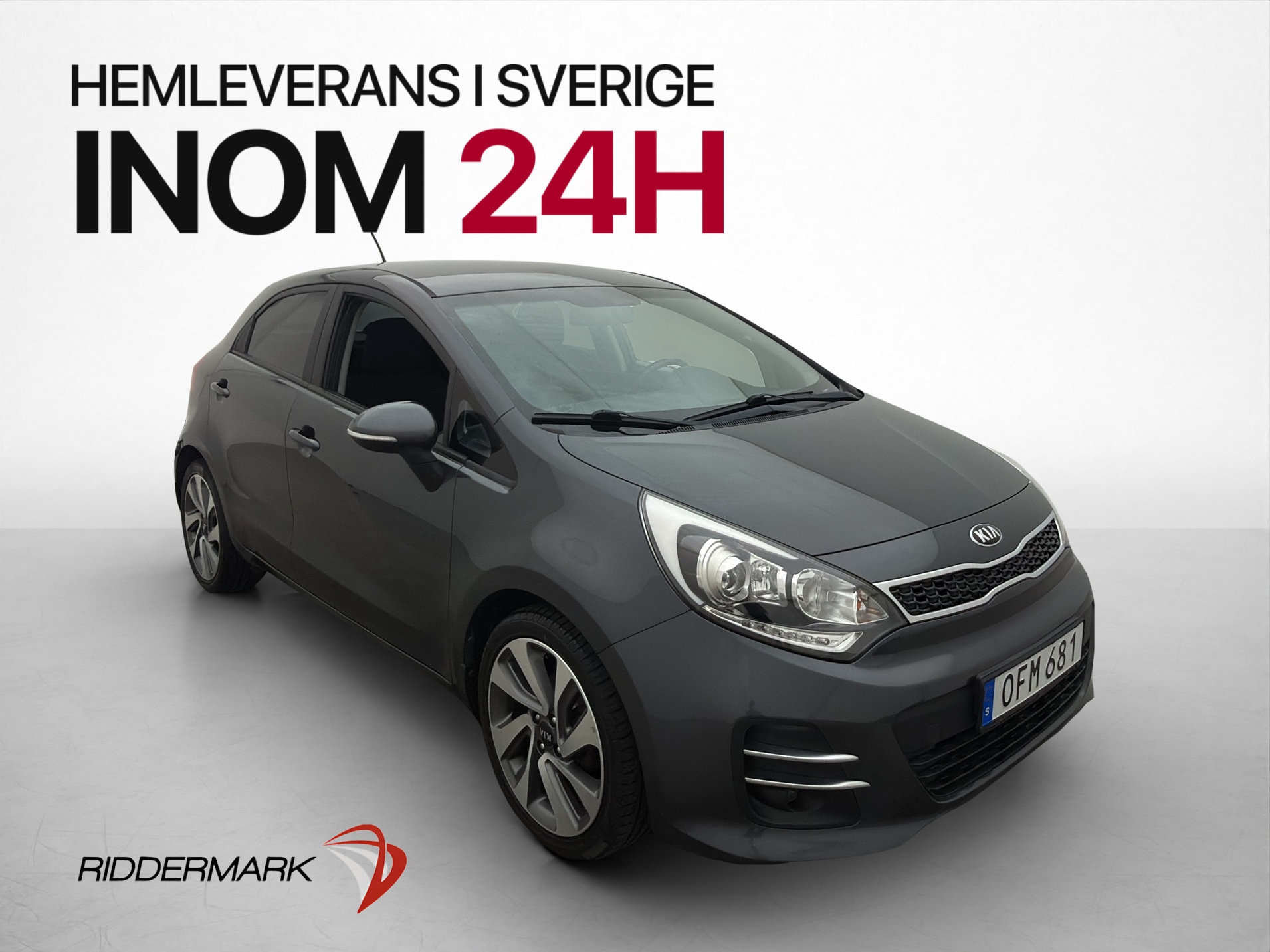 Kia Rio 5-dørs 1.2 CVVT Manuell, 5-trinn, 84hk, 2016