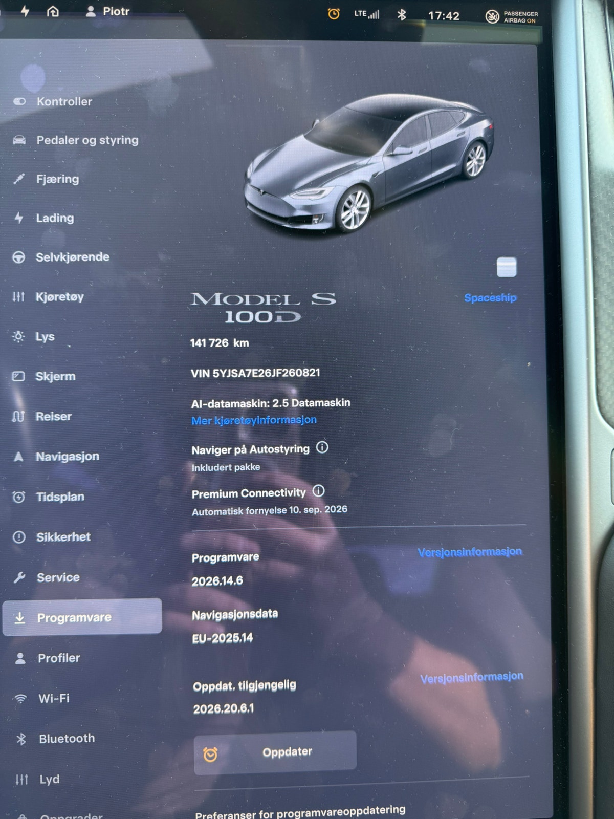 Tesla Model S 100D, 525ps, 2018