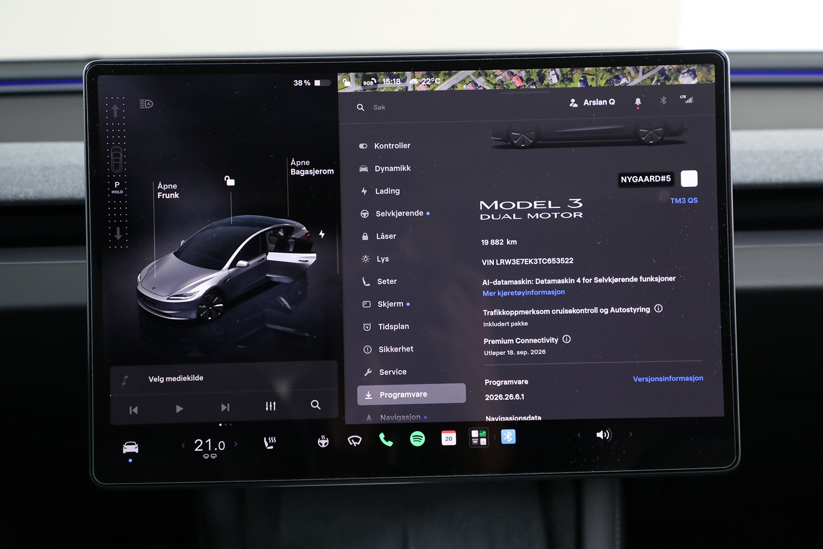 Tesla Model 3 Long Range AWD, 498hp, 2026
