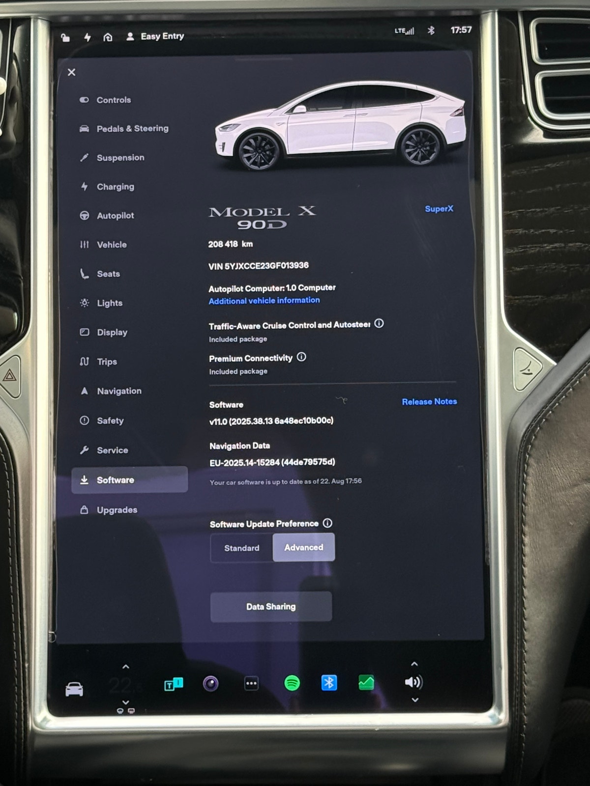 Tesla Model X 90D, 423ps, 2016