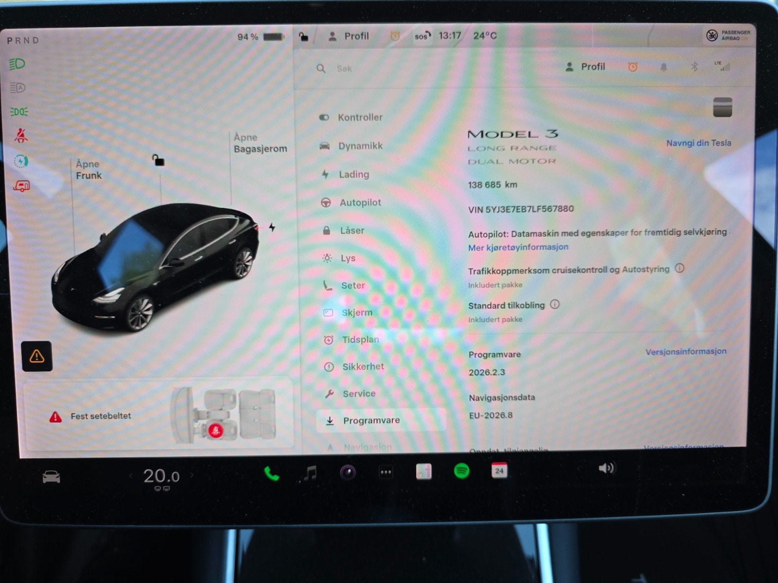 Tesla Model 3 Long Range AWD, 440ps, 2020