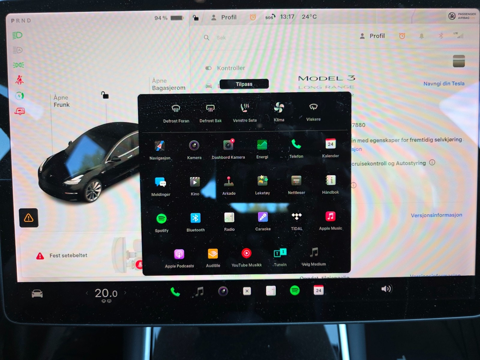 Tesla Model 3 Long Range AWD, 440ps, 2020